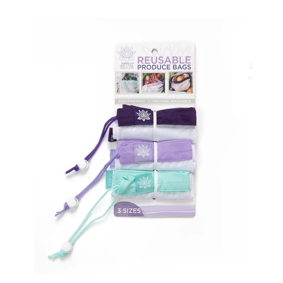 Lotus Sustainables Reusable Produce Fruit and Vegetable Shopping Bags NWT - Picture 1 of 5